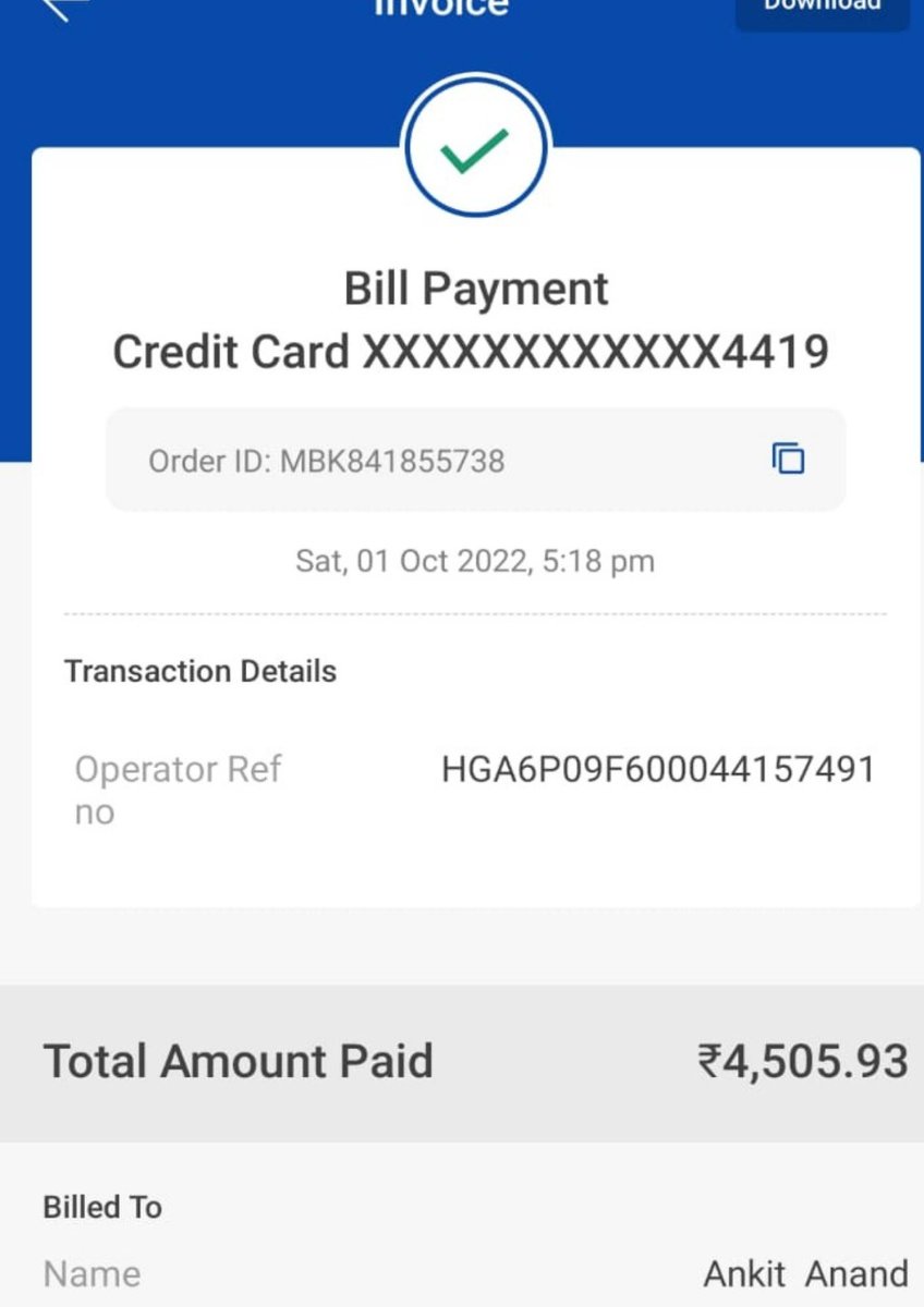 ankit201311's tweet photo. @MobiKwik please have a look into this  it's already been 6 days all details mentioned in the screenshot. I tried to connect with you but didn't find any way. https://t.co/pl2fKfqxhI