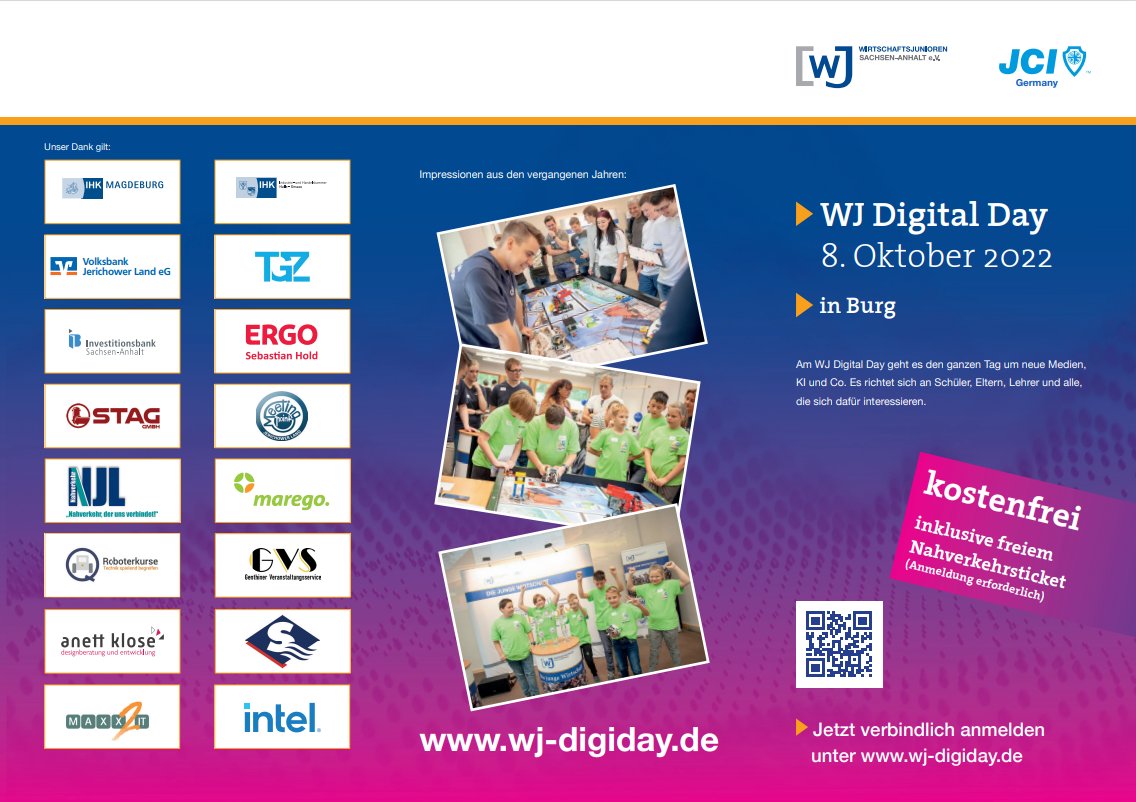 2 Tage noch dann startet der #Digiday2022 in Sachsen-Anhalt zusammen mit unseren Partnern <a href="/intel/">Intel</a> und <a href="/maxx2it/">maxx2it</a>! 
Jetzt noch schnell kostenfrei registrieren: wj-digiday.de
#event #digitaleschule #twlz