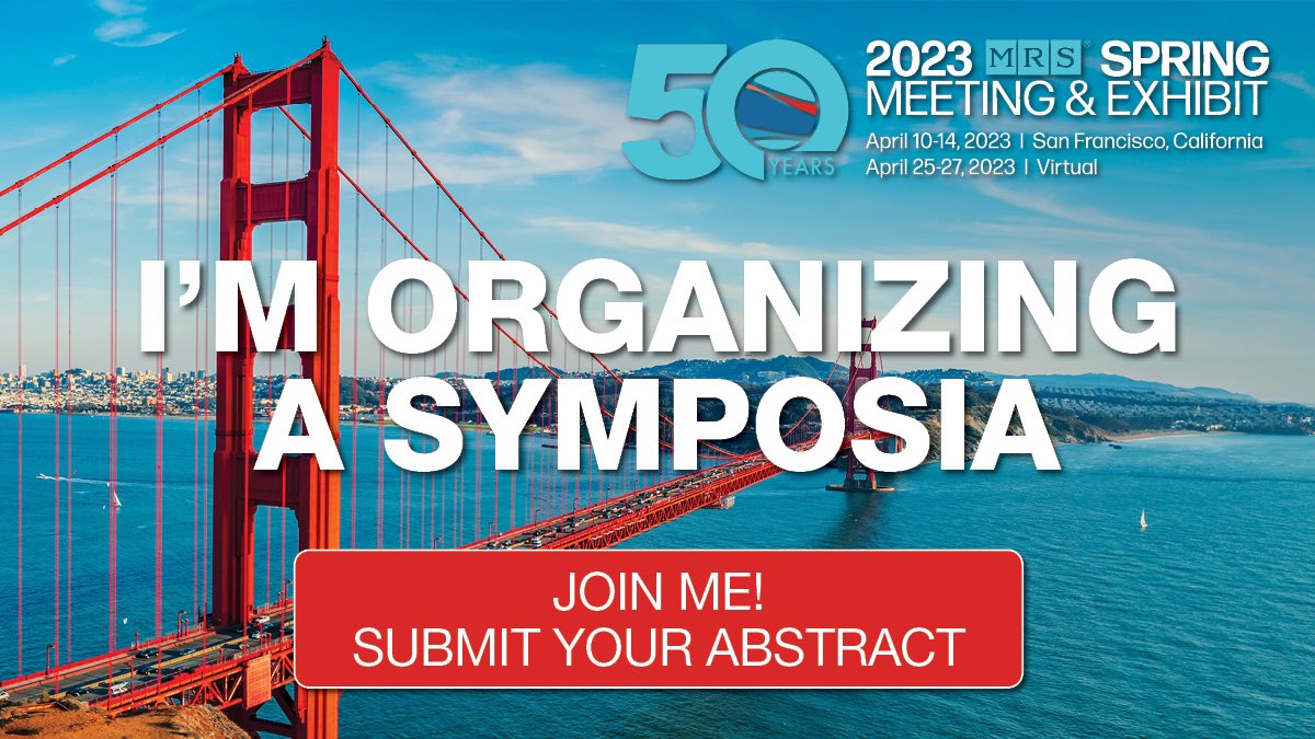 Join us for a really cool Symposium CH02-Advances in Cryogenic Transmission Electron Microscopy and Spectroscopy for Quantum and Energy Materials at #S23MRS 🥶❄️🔬 Submit your abstract by October 27 #MRS50YEARS. bit.ly/3dZ8QhF <a href="/ShellyStem/">Dr Shelly Conroy</a> <a href="/minor_group/">The Minor Research Group</a> #miaofangchi <a href="/ORNL/">Oak Ridge Lab</a>