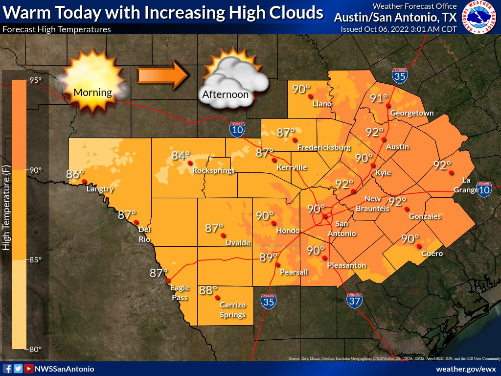 NWS Austin/San Antonio on Twitter "A dry and persistent forecast will