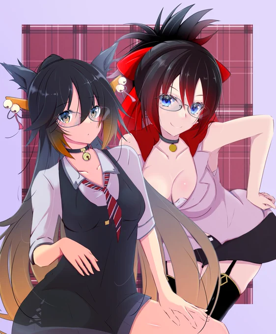 skebリクエストより、姉妹のオリキャラちゃんですリピートリクエストとブーストありがとうございました 