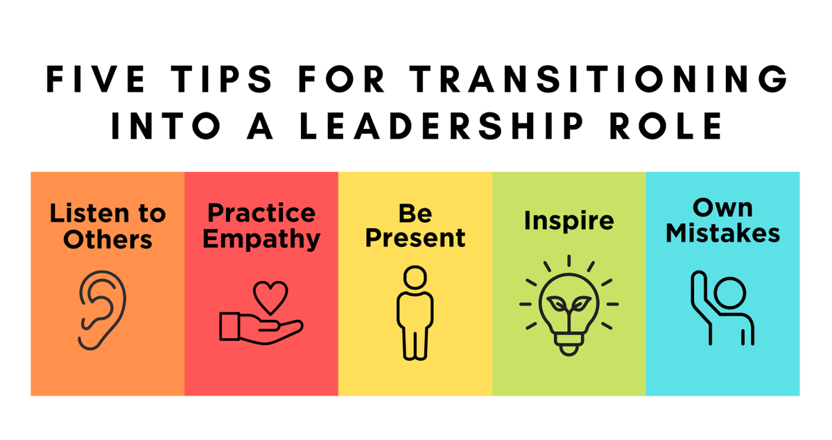 TCEA's tweet photo. Moving into a #leadership position can be challenging.
👉Learn 5 tips to help make the transition as smooth as possible.
https://t.co/3RsIVjz0b3 @diben
#edadmin #skillbuilding #edutwitter #cpchat https://t.co/l5TtAzfu91