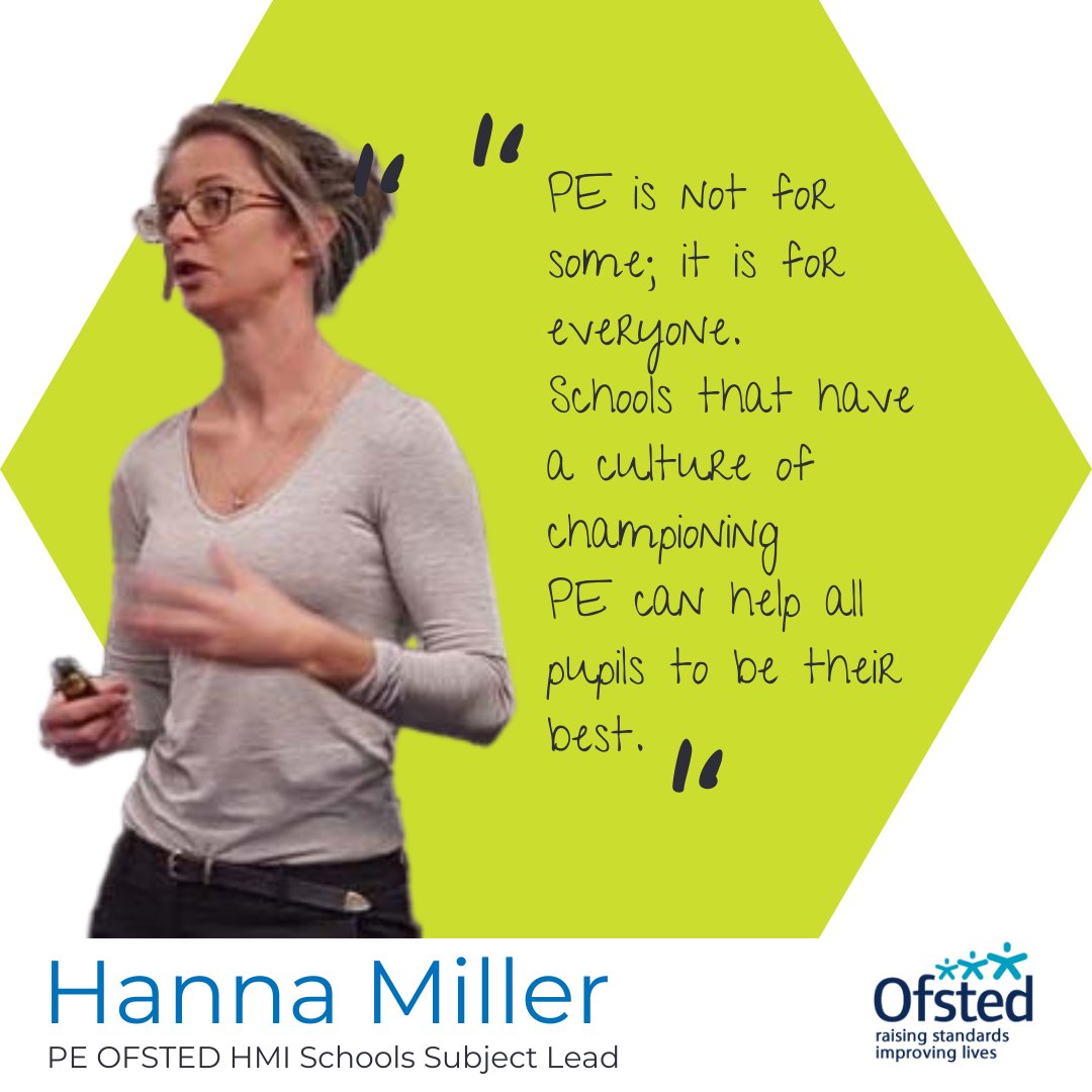 MoveMoreCIO's tweet photo. Opening our PE Conference? @Hanna_Miller_PE #PEOfsted HMI Schools Subject Lead! Hanna will discuss the importance of PE in the curriculum, entitlement, progression and inspection expectations
https://t.co/udsH4766q4
#PrimaryPE #PEConference #CPD #EveryChildActive #PE @Ofstednews https://t.co/C2ylMAwHIu