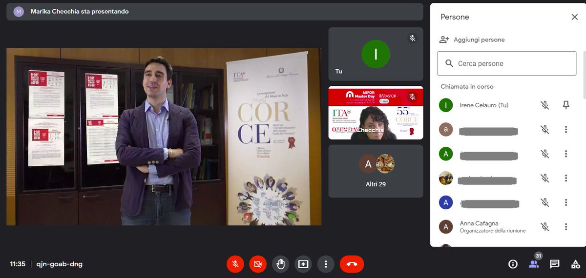 ITAformazione's tweet photo. 🎬Live! OPEN DAY - #CORCE 55 - è sempre emozionante condividere le storie degli ex-allievi del Master CORCE👏
Lo facciamo oggi con i partecipanti all'iniziativa #MasterDay di @ASFOR_IT interessati a partecipare alle selezioni.
Vi aspettiamo per scrivere la vostra CORCE story! 🛫 https://t.co/ioHEcRb5Dt