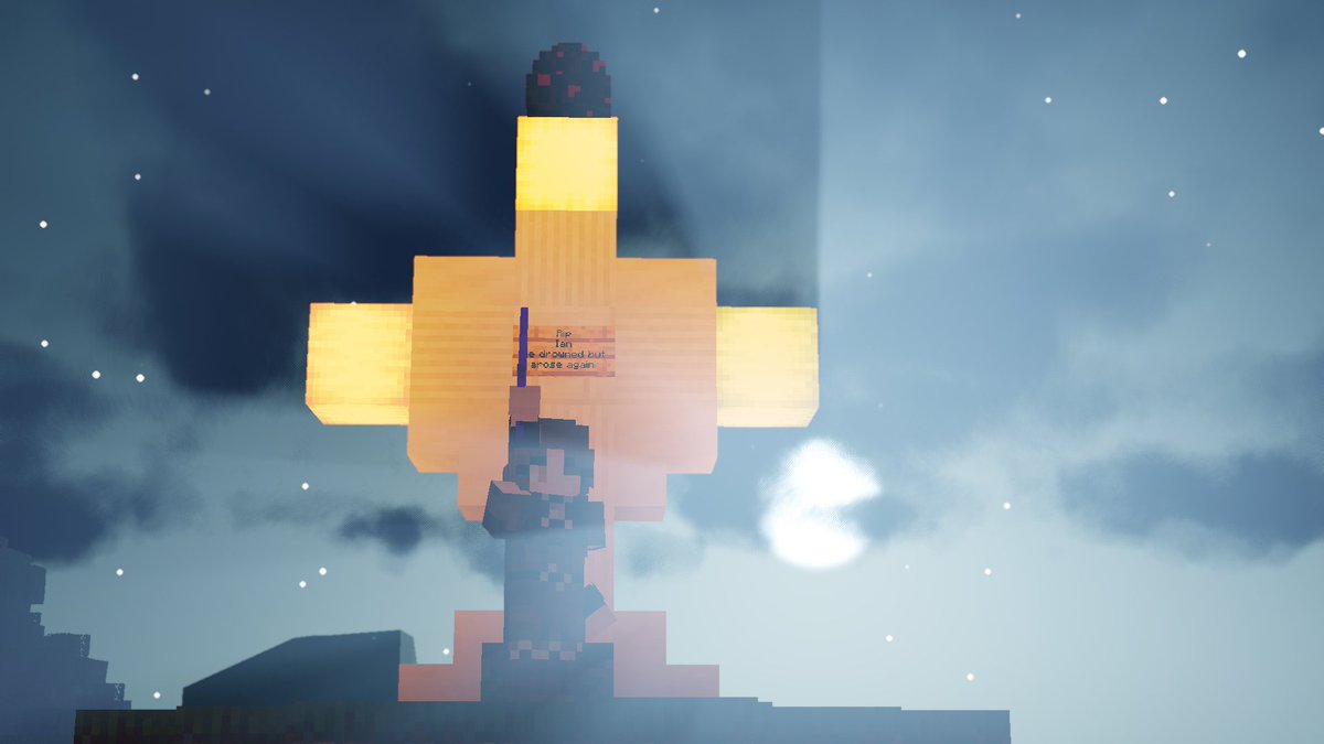 Seebsuh's tweet photo. Guys!!! I beat my Minecraft Hardcore world in VR! Ender Dragon is DOWN! https://t.co/m9xphBIREn