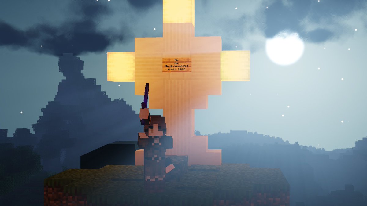 Seebsuh's tweet photo. Guys!!! I beat my Minecraft Hardcore world in VR! Ender Dragon is DOWN! https://t.co/m9xphBIREn