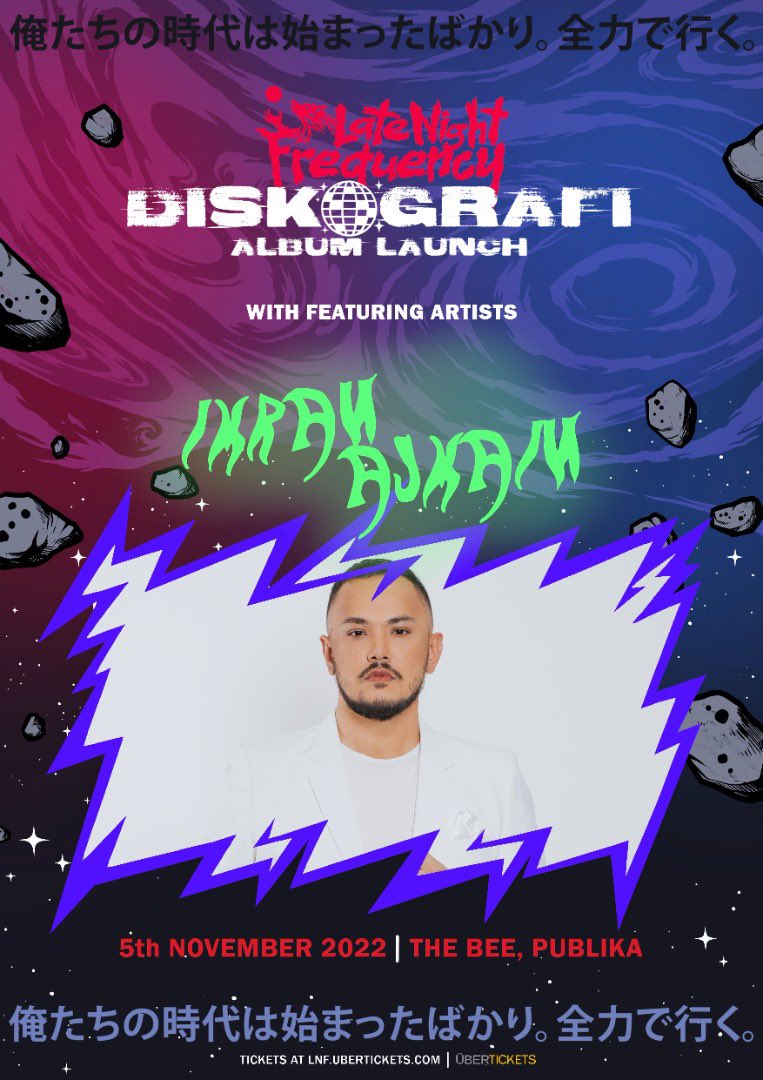LNFrequency's tweet photo. R&B/Pop specialist @ImranAjmain will add his melodious spice to our disco night as he will be featured in #Diskografi launch and LNF upcoming new song entitled #Payung!
Grab your tix now at https://t.co/TkaTSwBvBz and don't miss your chance to catch #LNFxImran debut LIVE! https://t.co/qMlDZjZZXW