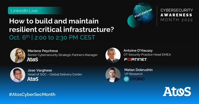 [#AtosCyberSecMonth] How to build and maintain critical resilient critical infrastructure?...