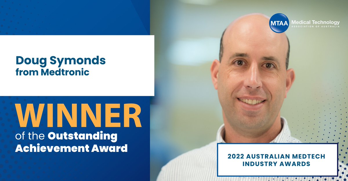 MedTechAus's tweet photo. Congratulations to Doug Symonds from @MedtronicANZ – winner of the 2022 Outstanding Achievement Award.
#WiMT #MTAA #Awards #MedTech https://t.co/TkL6GAUpYw