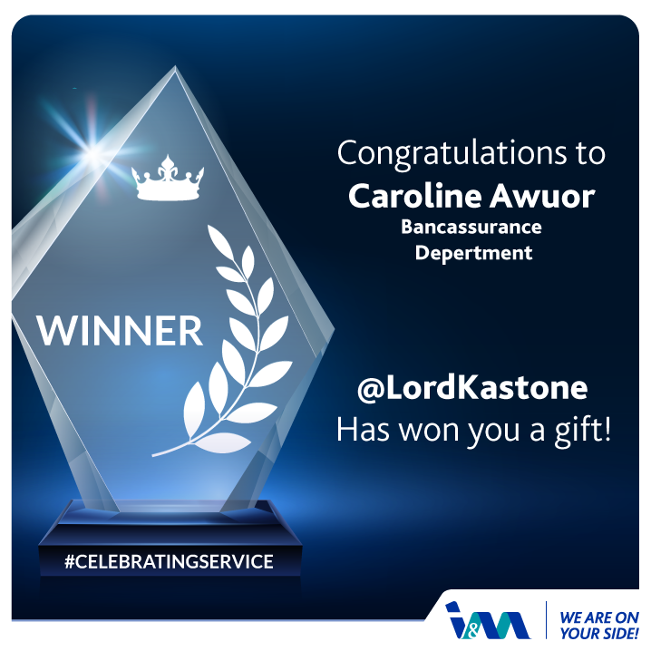 imbankke's tweet photo. Congratulations Caroline Awuor, @LordKastone has won you a gift! We will reach out to you on how to get your gift.
For all I&M Bank staff who were nominated, keep up the good job. #IMCustomerServiceWeek2022 #CustomerServiceWeek
See T&Cs: https://t.co/Y0Aygt0RR4 https://t.co/1NVDTdkmj3