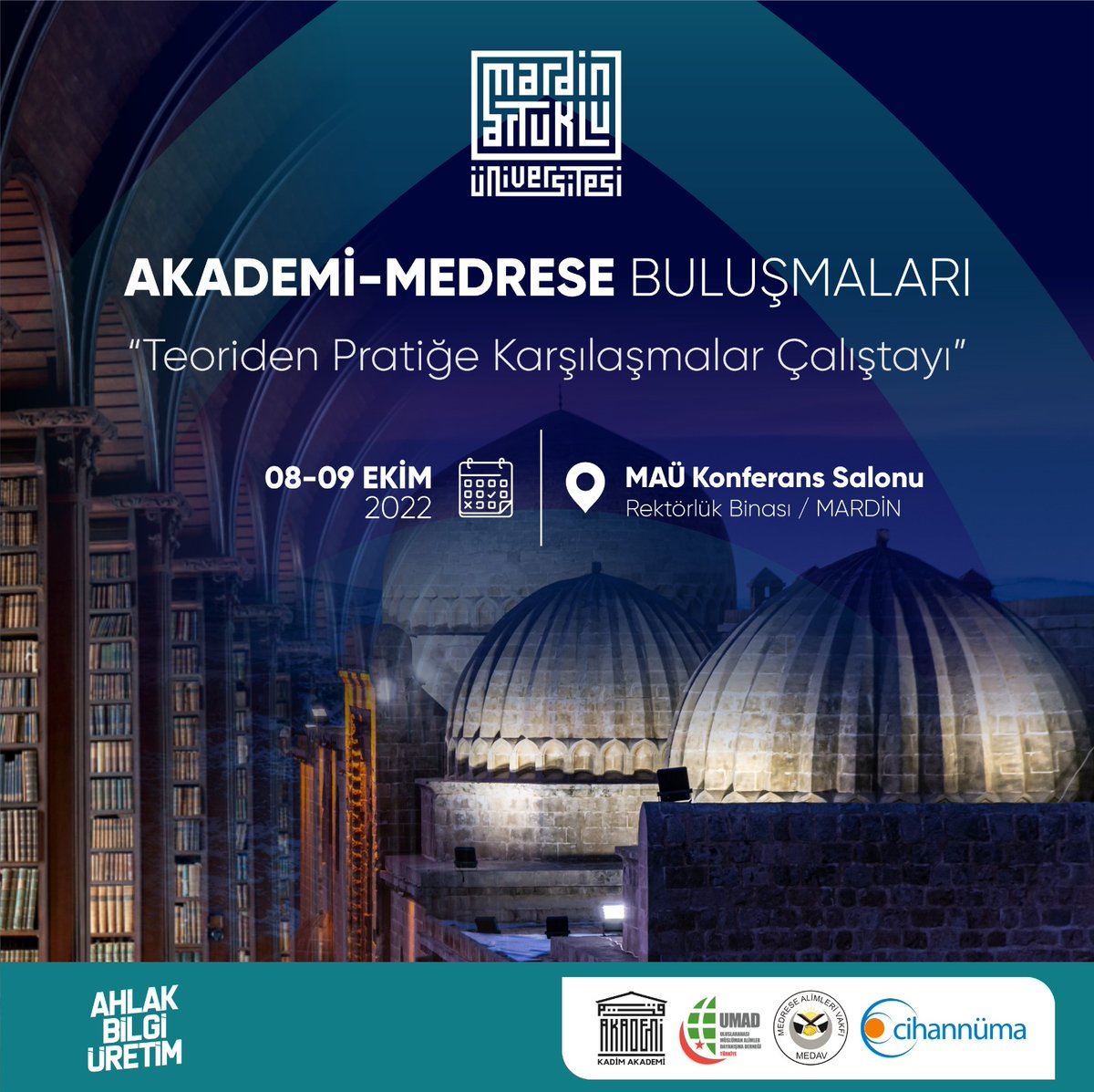 Akademik kurum ve medreselerin; tarihsel arka planları, müfredatları, öğretim süreçleri ve gelecekleri açısından ele alınacağı AKADEMİ-MEDRESE BULUŞMALARI “Teoriden Pratiğe Karşılaşmalar Çalıştayı” bu hafta.
Tarihi bir programa tanıklık etmek için
BEKLİYORUZ.
<a href="/ibrahimozcosar/">ibrahim özcoşar</a>