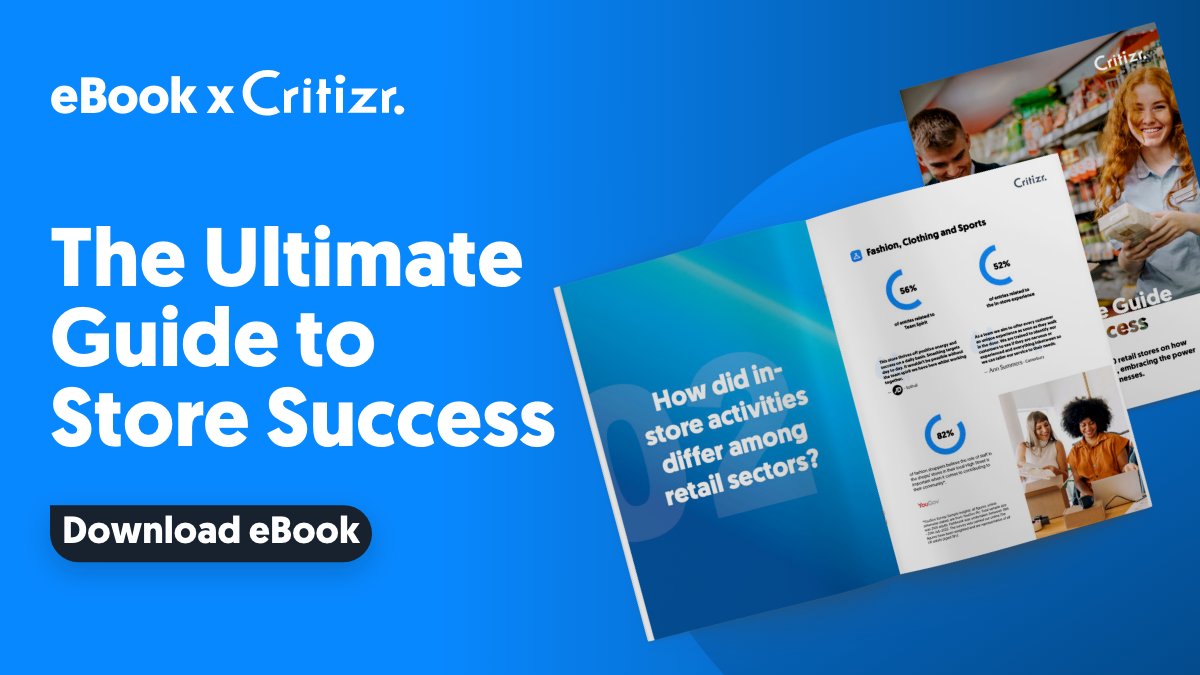 🤔What did we learn from over 300 retail stores?

We've collected and analysed #ProudofMyStore data from hundreds of businesses.

Now, discover the top in-store actions driving #CustomerLoyalty and building healthy brands.

➡️bit.ly/3RH23XN

#eBook #CX #Retail #Data