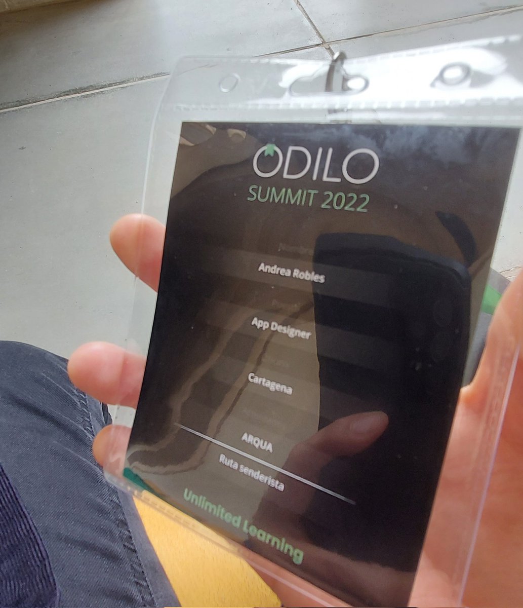 heymarces's tweet photo. Muy feeling vivir mi primer Summit ✨️ 
#ODILOSummit22 #InsideODILO https://t.co/WhaUkANa0n