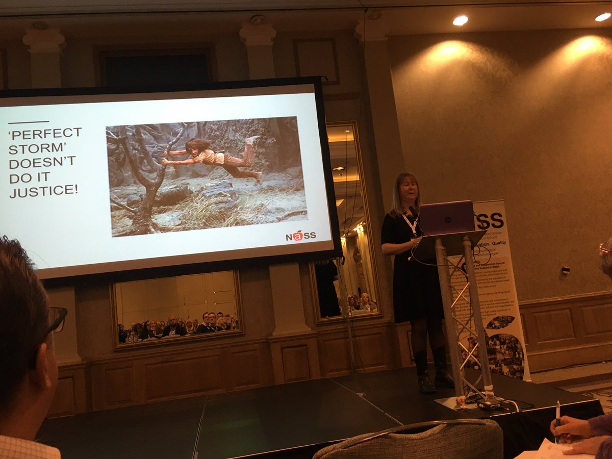 Bopwait's tweet photo. #nassconf Sensitive, supportive and realistic ‘setting the scene’ in Claire’s State of the Sector session to launch conference. Insightful as ever, a great start for our ‘island of sanity’ @speechy01 @Jane_Harris77 @Maslen https://t.co/K6yuCrhAxU