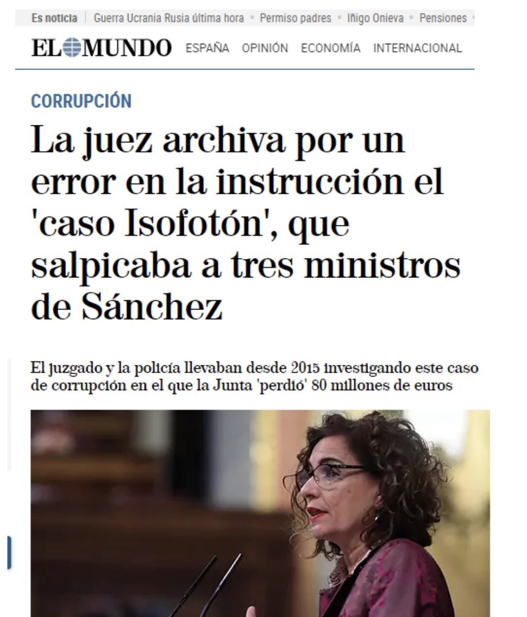 Rafa_Hernando's tweet photo. ¡Vaya con los errores judiciales! 

80M€ defraudados cuando los presupuestos de la Junta de Andalucía eran competencia de la hoy ministra Montero, y q ahora no se podrán recuperar

Como con los 680 M€ de los ERES🤬 https://t.co/eeOoIuOeml