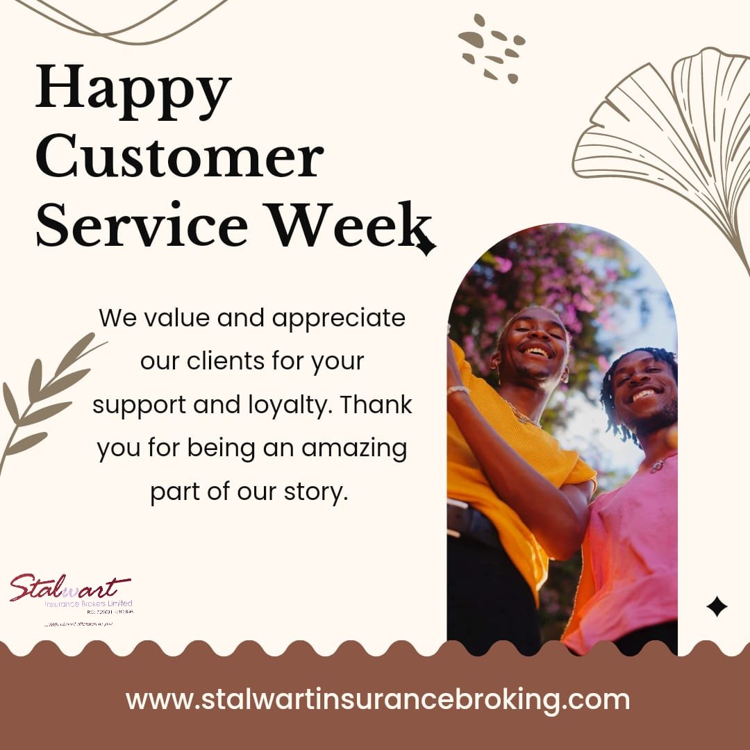 Thank you for choosing us over and over again. You are appreciated!
#CustomerServiceWeek2022 #Insurtech #insurance #wecareatstalwart