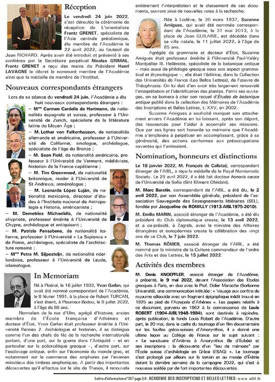 Academie_IBL's tweet photo. A lire> la nouvelle lettre d'information @Academie_IBL> https://t.co/kZP8zXnStQ #egyptologie #Champollion #orientalisme #archeologie #Bible #Ougarit #Croisades #moyenAge #Independancegrecque #Turcica #turcologie #languesromanes #esclavage #Venise #AnnedeBretagne #ArabieSaoudite https://t.co/vwi296I7UM