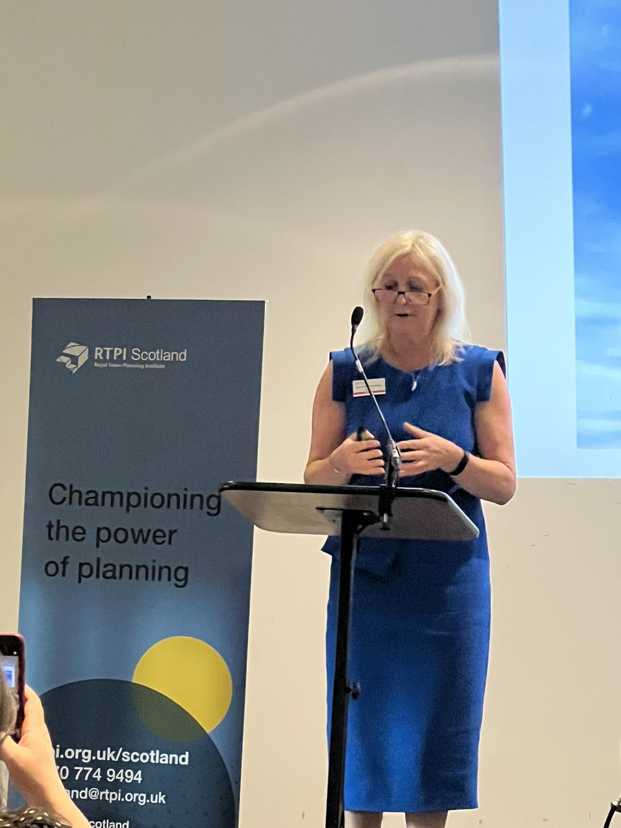 marathonmaz's tweet photo. .@EFB of @BrodiesLLP stepping up to challenge planners to look at their planning toolbox to ensure the delivery of essential projects for the North East of Scotland #RTPISCOT2022 https://t.co/vp80uUFcAf