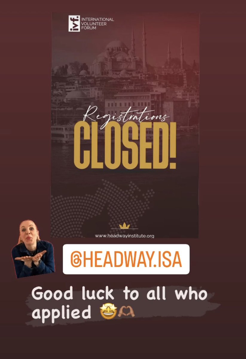 EvaWayLove's tweet photo. 🙏🏽♥️ @Headway_isa 
Headway Institute of Strategic Alliance
#IVF2022 #HISA #ivfturkey #internationalvolunteerforum #HISAIVF2022 https://t.co/K7vr65mIWS
