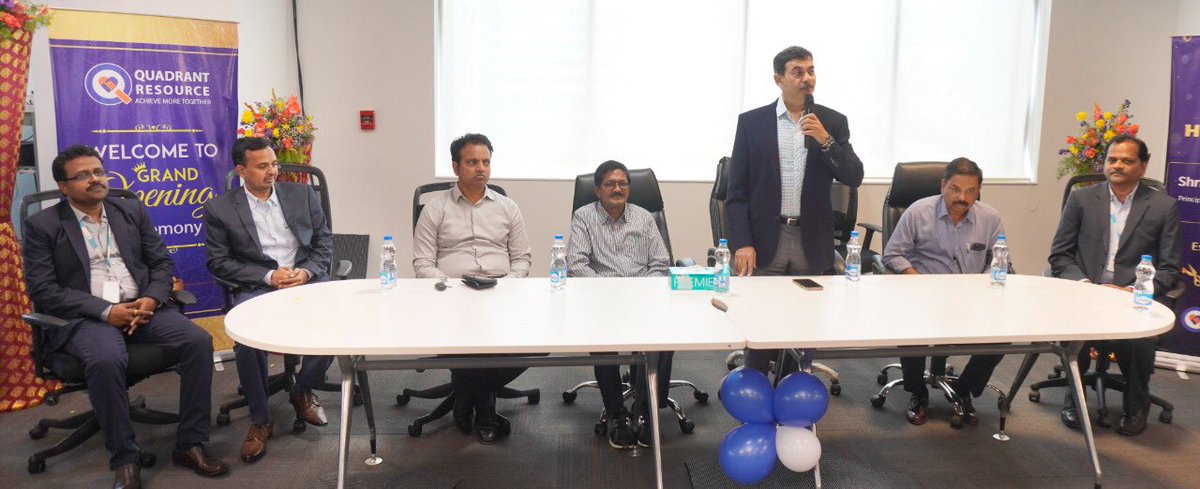 Dramchandram's tweet image. Jayesh Ranjan inaugurates the New Office of Quadrant Resource,  Global Delivery Centre in Hyderabad. #QuadrantResource @QuadrantResour1 @jayesh_ranjan