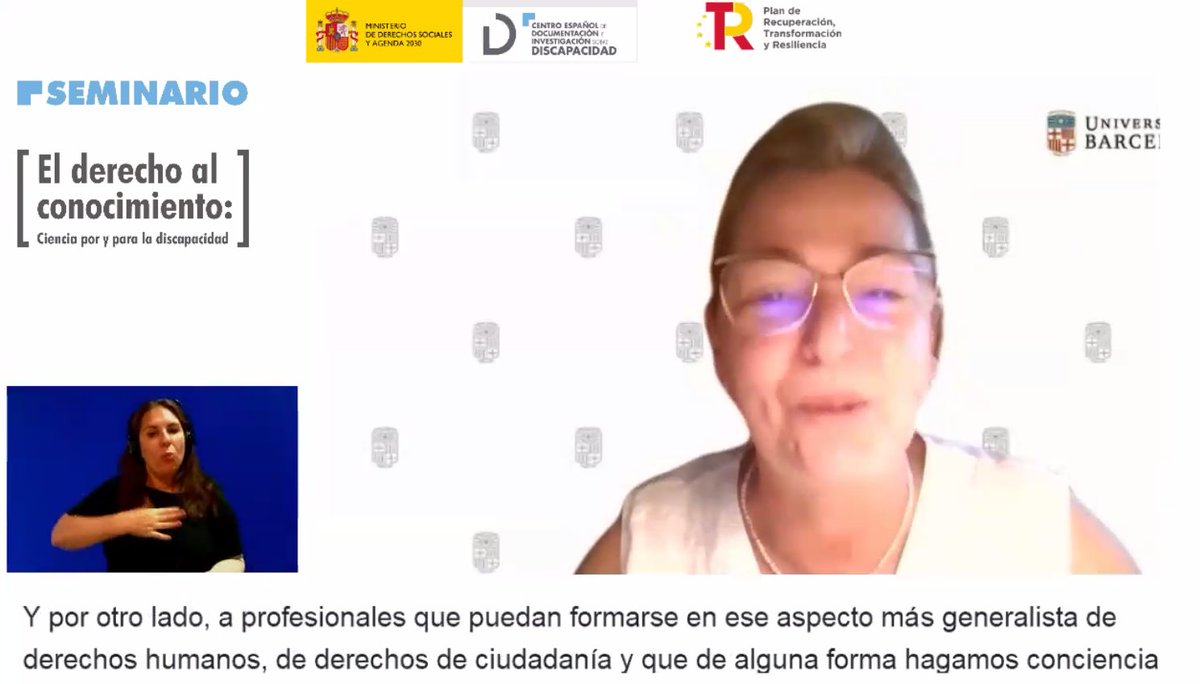 🗣️ Para <a href="/PilarDL/">M. Pilar Díaz López</a> de <a href="/UniBarcelona/">Universitat de Barcelona</a> y <a href="/ubdiscapacidad/">@UBDiscapacidad</a>, "tenemos menor acceso a los estudios superiores y una vez que accedemos, además nos encontramos que los campus no están preparados. Las personas con #discapacidad tenemos los mismos derechos".

#CienciaYDiscapacidad 💬