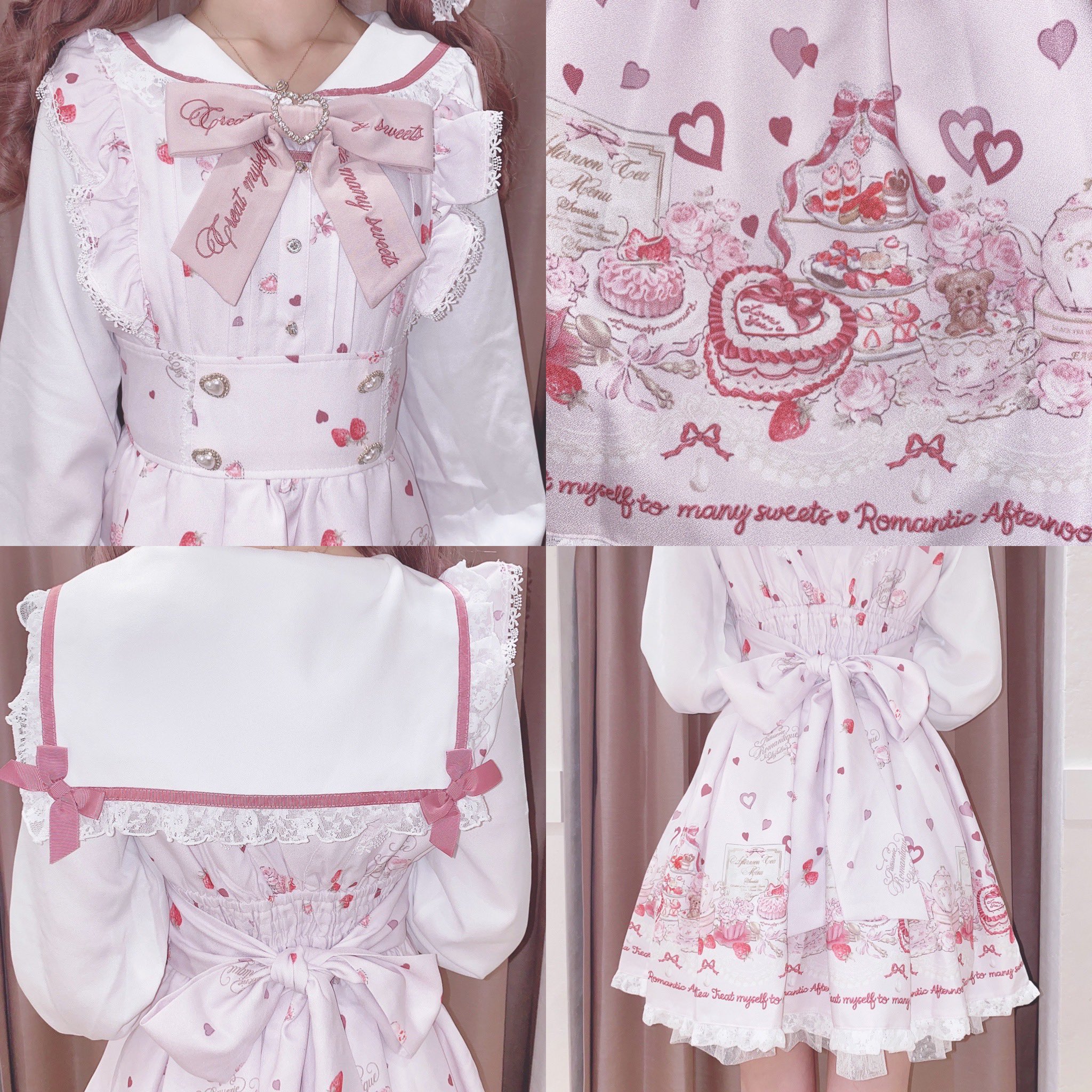 LIZ LISA - Liz lisa Many Hearts Afternoontea柄ワンピースの LIZ LISA - Liz lisa Many Hearts Afternoontea柄ワンピースの