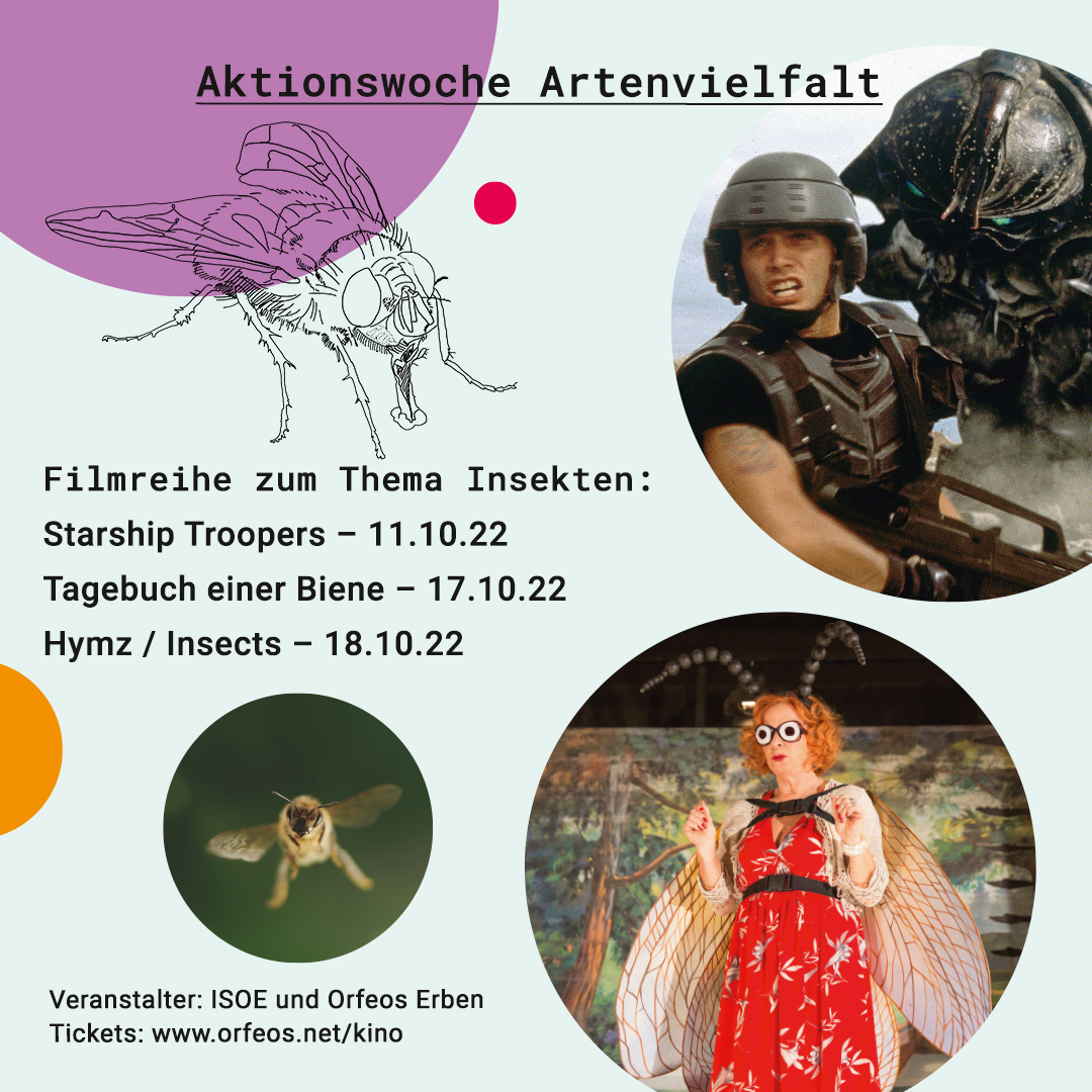 ISOE (@isoewikom) on Twitter photo #Insekten mussten in der Filmgeschichte schon für Vieles herhalten! Oft sind sie DAS Horror-Element + Projektion für das „Fremde". Wir zeigen ausgewählte Filme + diskutieren mit Publikum+ Expert*innen ab 11. Oktober zur Aktionswoche #Artenvielfalt #SLInBio #Frankfurt <a href="/OrfeosErben/">Orfeos Erben</a> #Insekten mussten in der Filmgeschichte schon für Vieles herhalten! Oft sind sie DAS Horror-Element + Projektion für das „Fremde". Wir zeigen ausgewählte Filme + diskutieren mit Publikum+ Expert*innen ab 11. Oktober zur Aktionswoche #Artenvielfalt #SLInBio #Frankfurt <a href="/OrfeosErben/">Orfeos Erben</a>