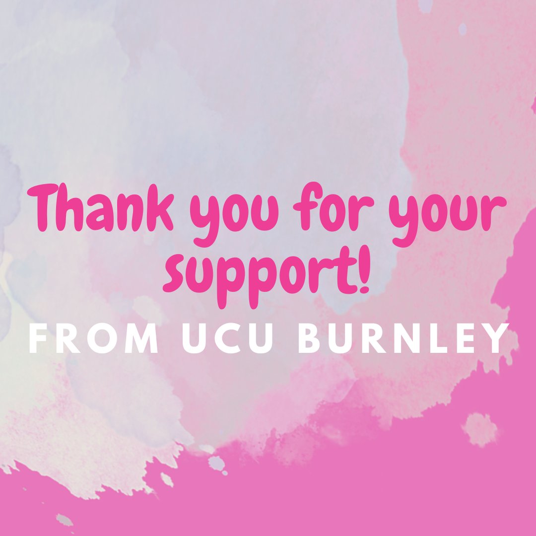 Just a quick message of thanks to those outside our branch who have shown their support throughout the week! From sister branches to left wing political parties, from regional representatives to central representatives, thank you for your physical and digital support! @nw_ucu