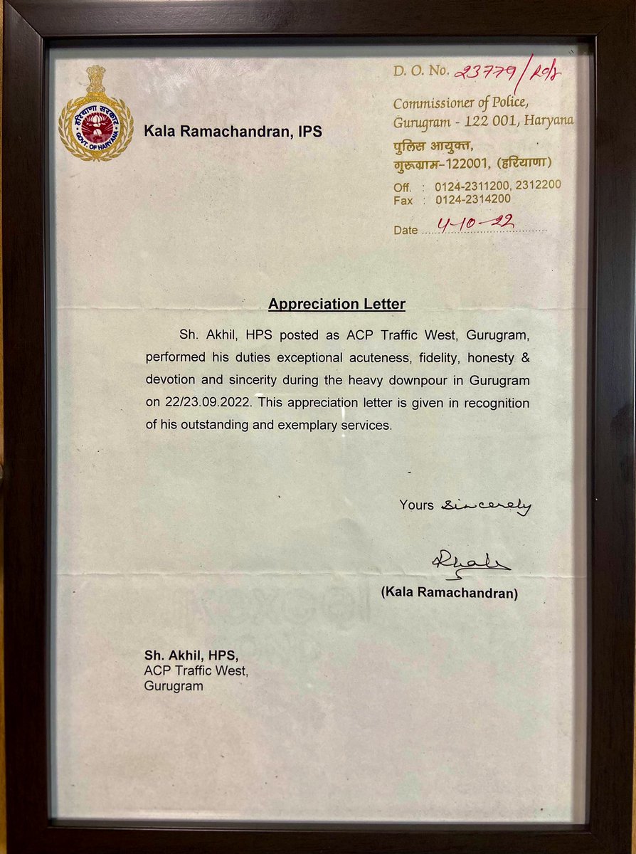 Akhilkumarboxer's tweet photo. Feels great when efforts are rewarded.

Thank you @gurgaonpolice 

Will keep moving on the path of Seva Suraksha Sahyog.. @police_haryana https://t.co/tffoDtV1mG