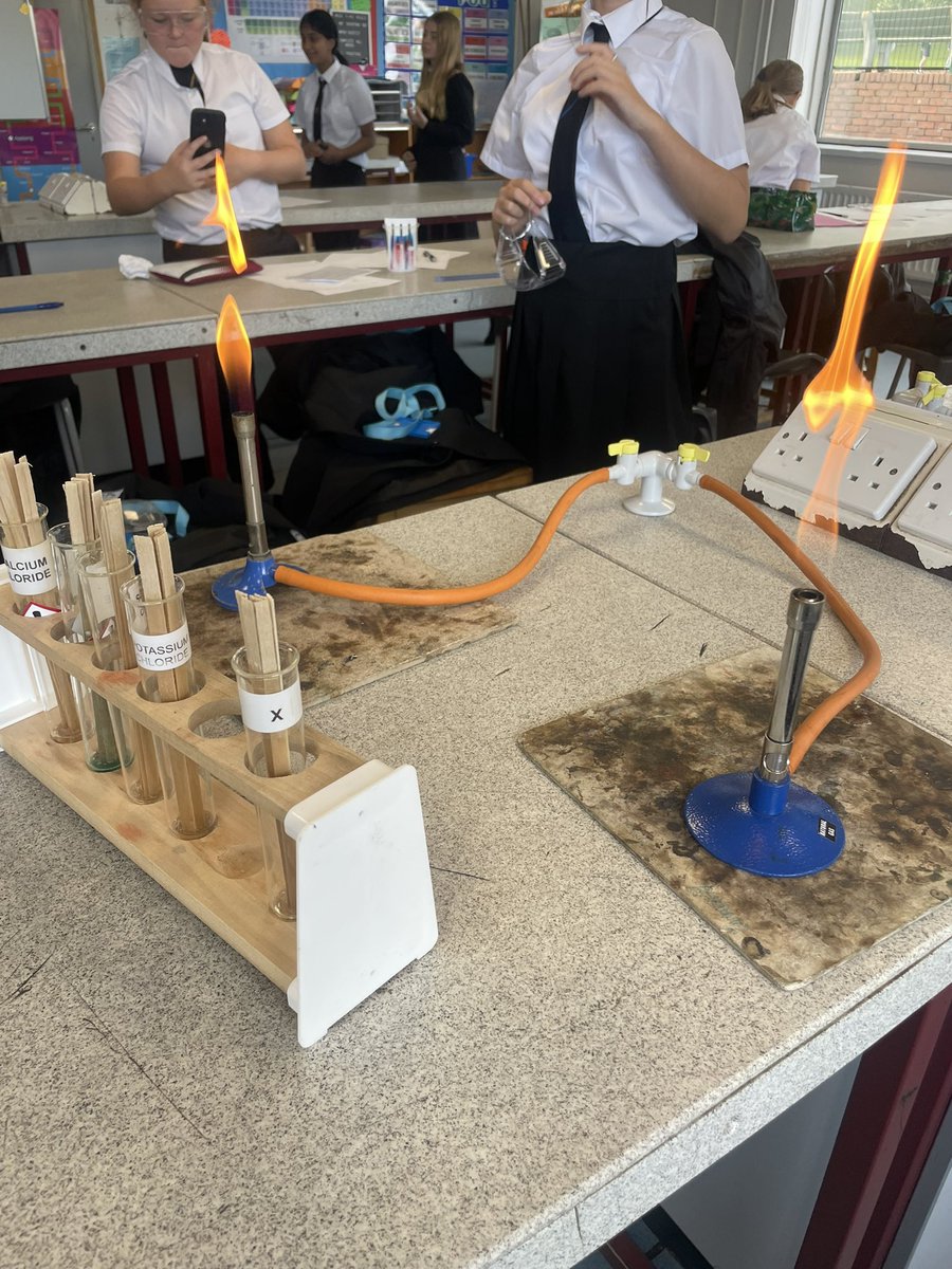 StreetlyScience's tweet photo. The detectives are investigating using flame tests. They have discovered potassium was at the scene. Who could be linked to potassium? Some great suggestions from our detectives…#streetlyofferday https://t.co/3Txhx0RtuD