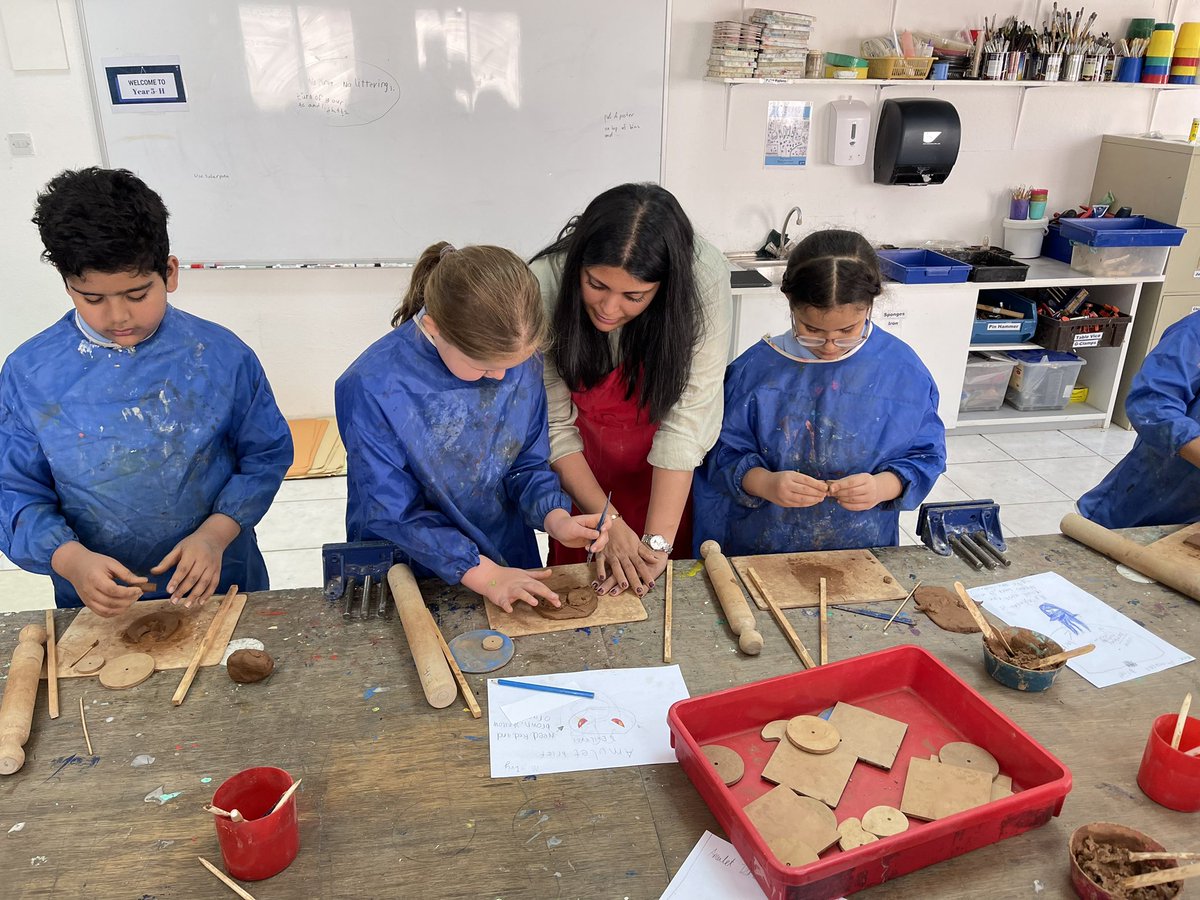 BISRYearFour's tweet photo. #BISRYear4 students have designed and are now making their own amulet as part of our Ancient Civilisations theme! 🎨 https://t.co/bYhLeUw0cz
