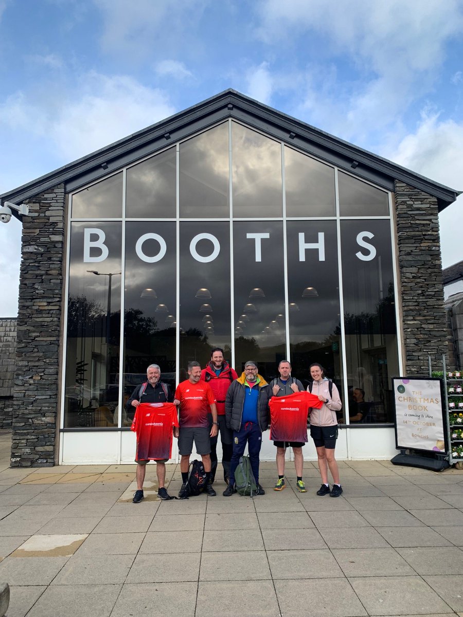BoothsCountry's tweet photo. Our colleagues Keith Parkinson, Bryan Dutch, Simon Fenwick, Hannah Woods, Adam Slater and John Gill are starting an epic 53 mile charity walk today to raise money for @CureLeukaemia 🚶‍♀️
Good luck team! You can donate here > https://t.co/89ku9im05I https://t.co/Pcd1xYawUM
