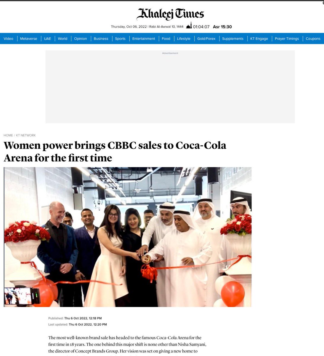 cbbcsale's tweet image. A historic moment for CBBC! 

Thank you Khaleej Times

Visit us!
Coca Cola Arena 
5 October - 9 October
10am-10pm

#cbbcsale #family #joy #happiness #dubai #shopping #fashion #lifestyle #promotion #dxb #uae #brands #ilovedubai #bigsale #mydubai #trending #blogger