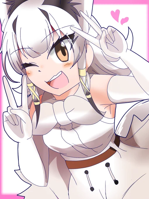 アルカル#けものフレンズ#オリフレ#ホワイトカラカル 