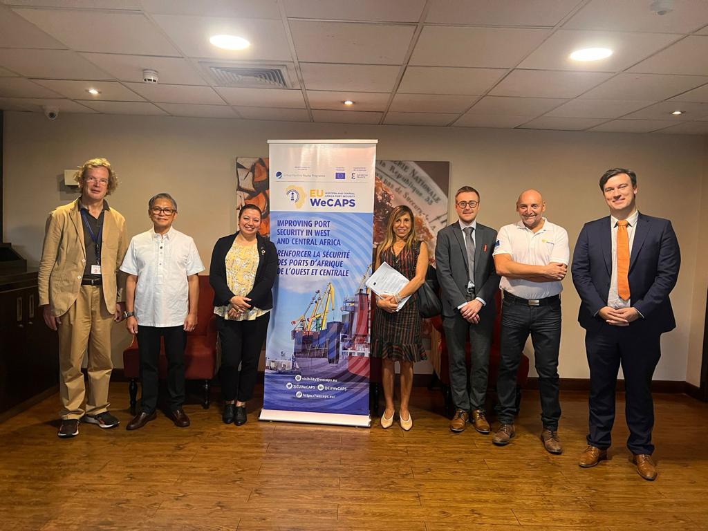 EuropeInGhana's tweet photo. The EU funded #WeCAPS is helping to strengthen maritime security in 🇬🇭Ghana - ensuring secure 🚢Port infrastructure and up to date knowledge on maritime crime. Preventing port accidents and crime remain the top priority of 🇪🇺 EU. https://t.co/lqZkjUBPjS