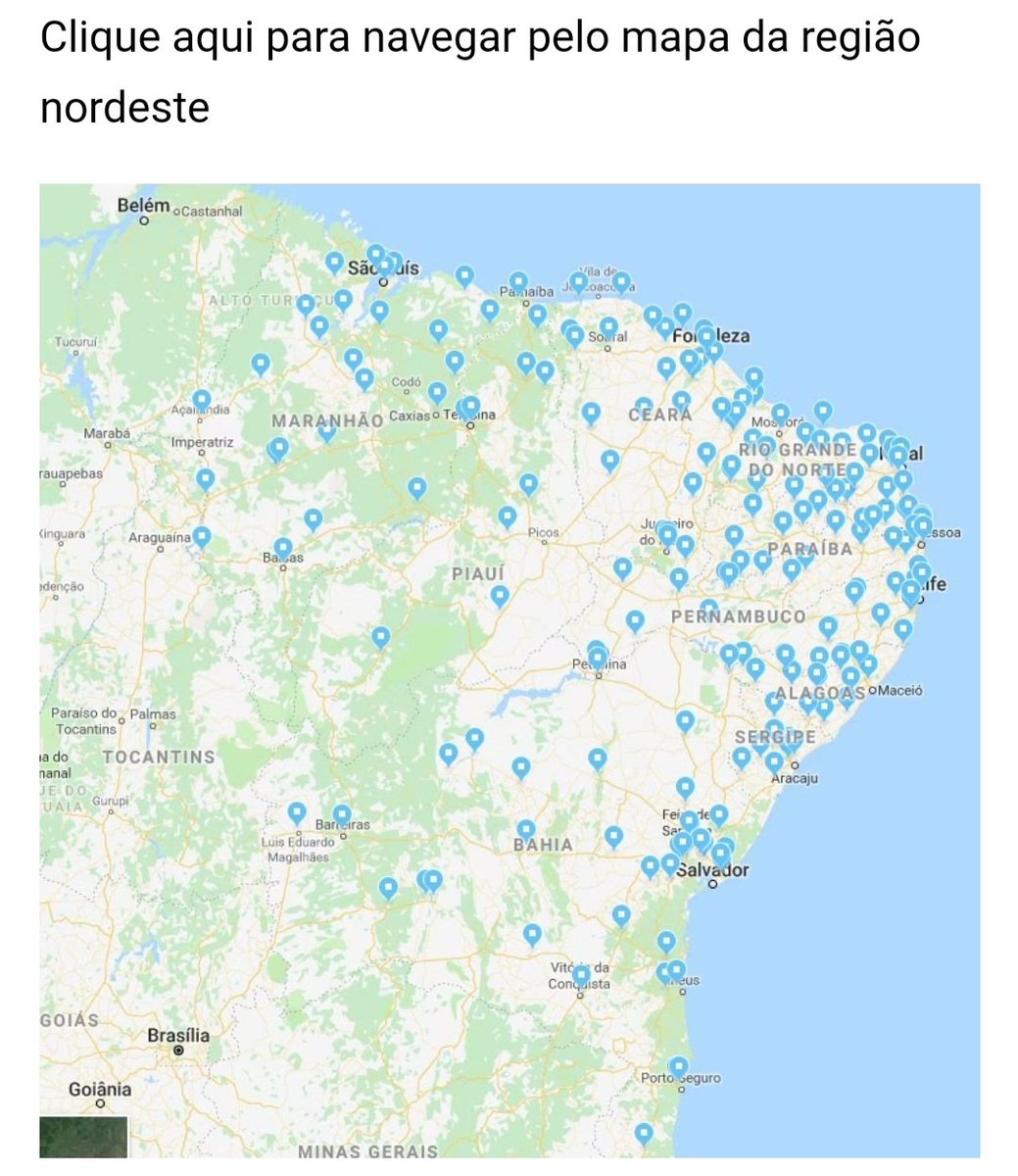 rafaelgeop's tweet photo. @folha_politica Esses pontinhos azuis são novos campus universitários e de Institutos federais criados pelos governos do PT. Quem mais investiu em educação desde que os portugueses chegaram ao Brasil. https://t.co/YdiJWgzOkp