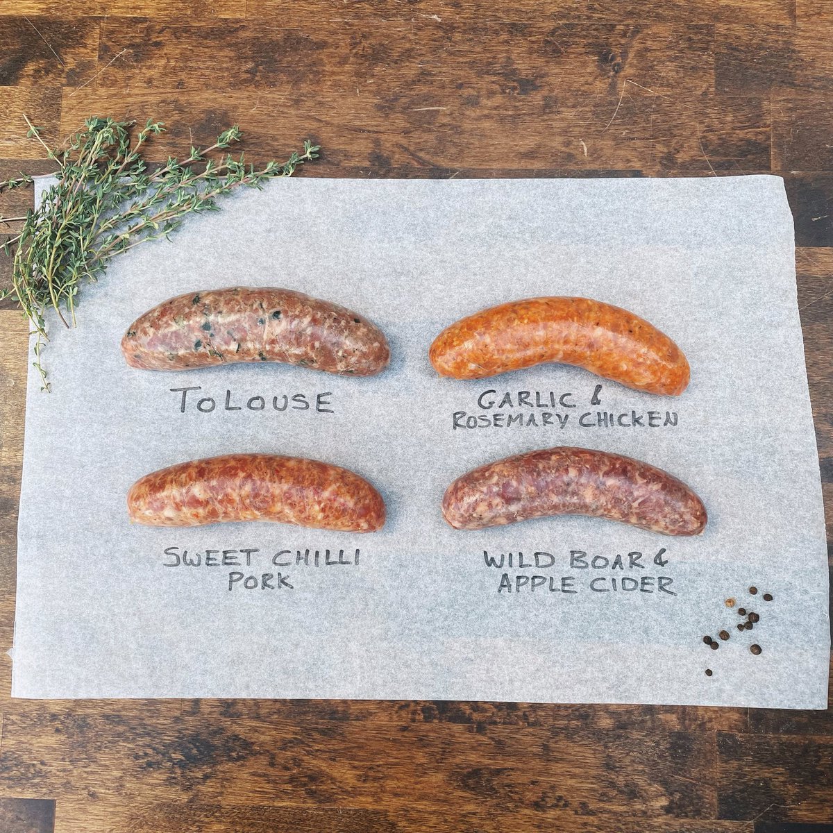 Sausage flavours of the week #homemadesausages