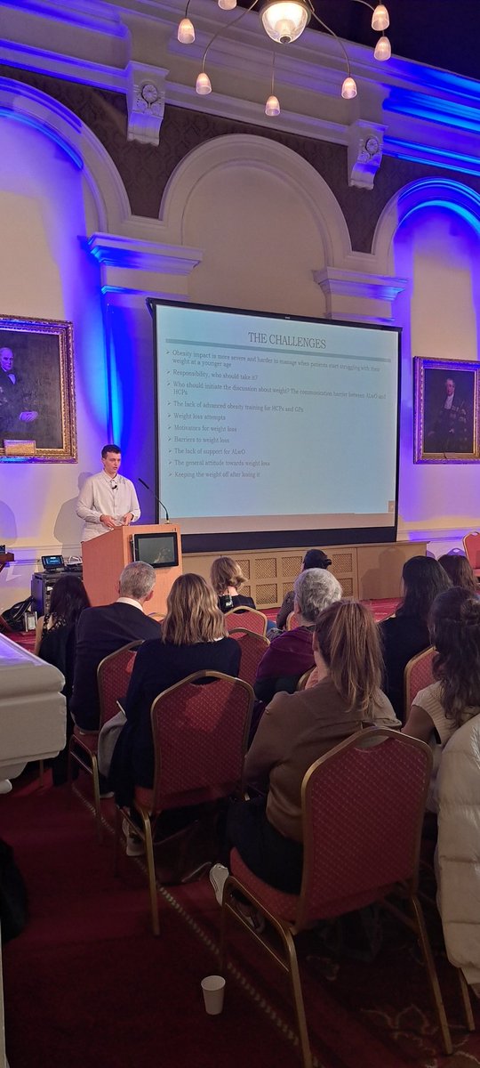 Audience GLUED to Konstantin speaking of his lived experience 

#ObesityLetsTalk22