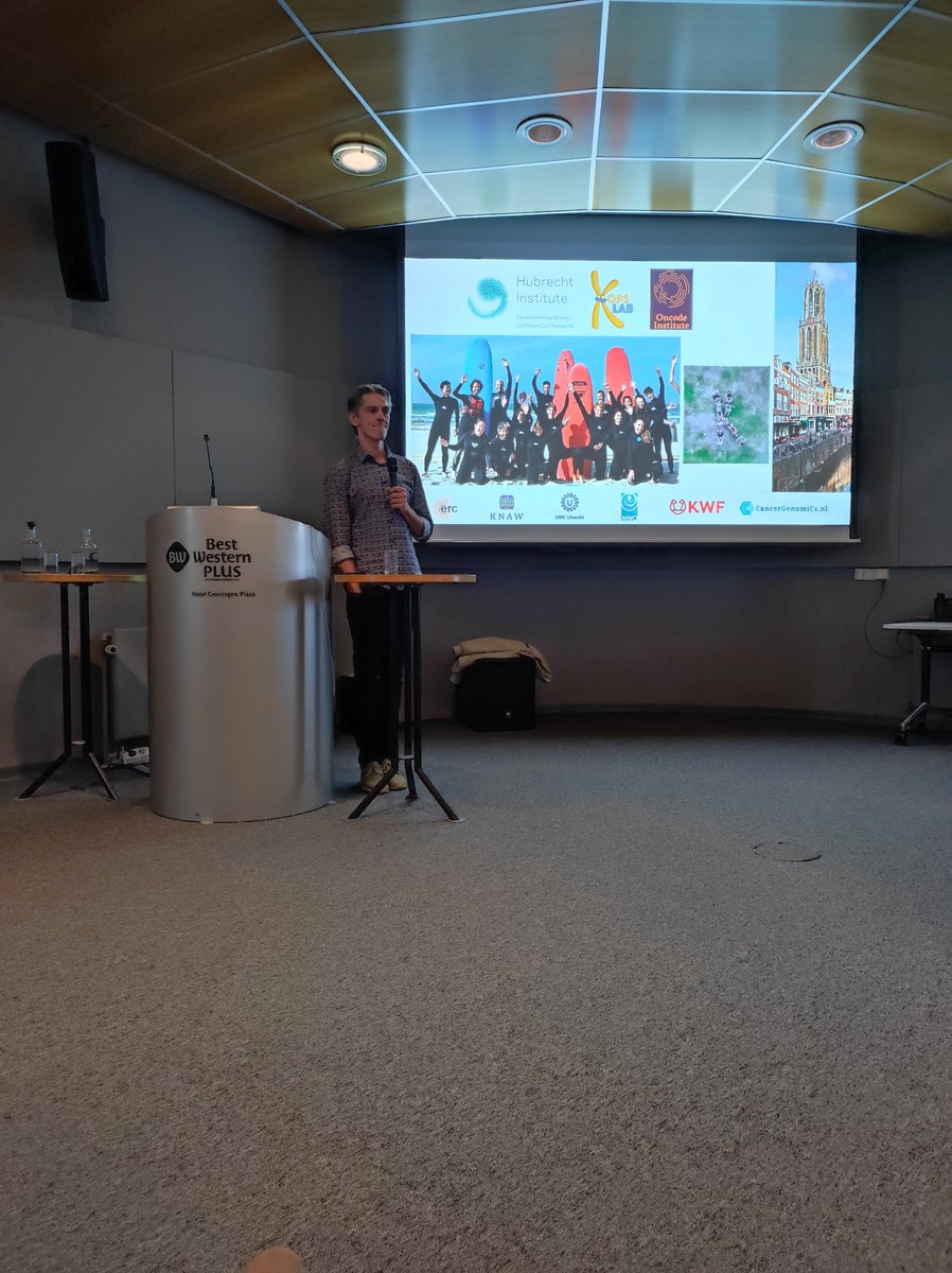 marc_dema's tweet photo. Today we have organized a day to hear from the PhD students of our #CRCG oncological group @researchumcg. Fantastic event with great and multidisciplinary science. And thanks to our keynote speaker #geertkops from the @_Hubrecht https://t.co/H081jgx0KZ