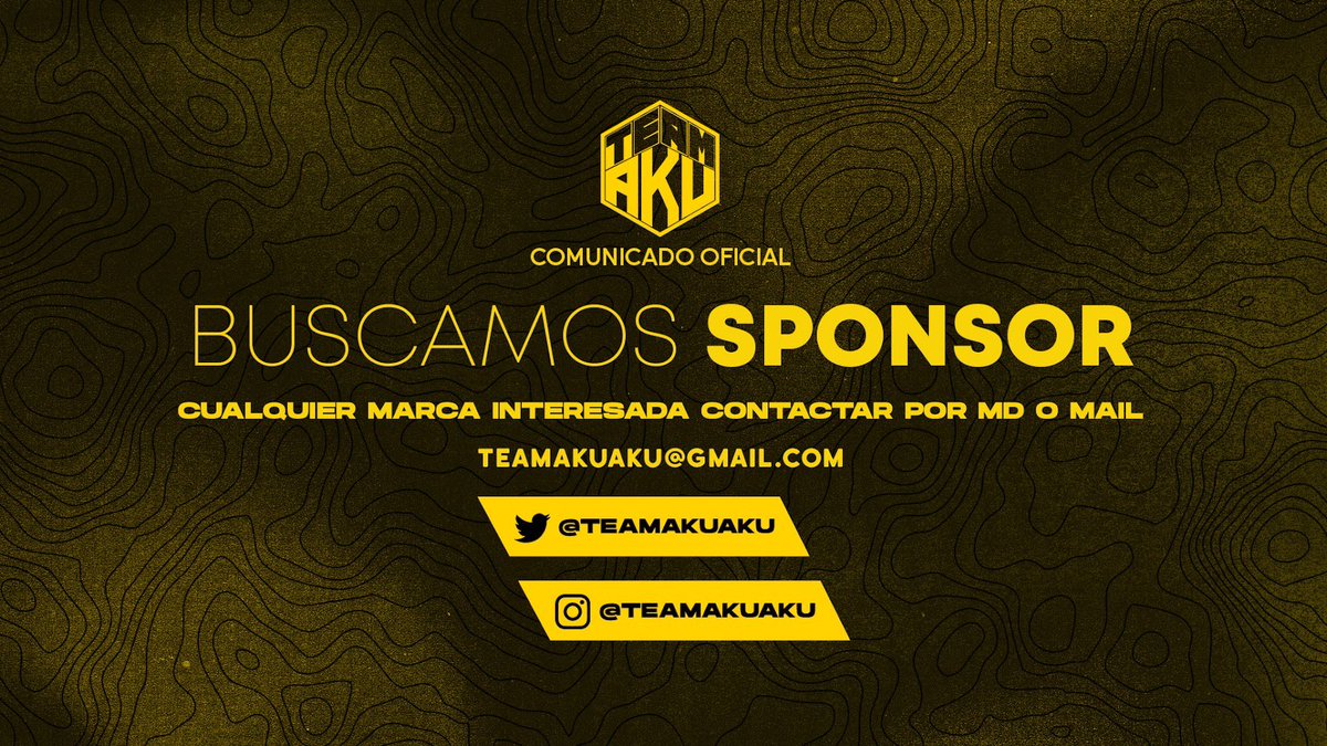 #Patrocinadores

¿Tienes una empresa o eres autónomo y quieres patrocinar tu negocio? 

Desde el Club <a href="/TeamAkuAku/">Team Aku Aku</a> estamos buscando patrocinadores para la temporada 2022/23

Infórmate sin compromiso
¡Te estamos esperando!

¡Únete a nuestro sueño! 

#TeamAkuAku
