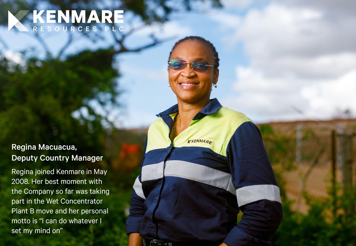 KenmareRes's tweet photo. Regina Macuacua is our Deputy Country Manager. She says the best moment during her time at $KMR was taking part in the “incredible” Wet Concentrator Plant B move. Watch a documentary about the move, including an interview with Regina: https://t.co/yauL8UQcIW #teamkenmare https://t.co/3TfNdODQ4J