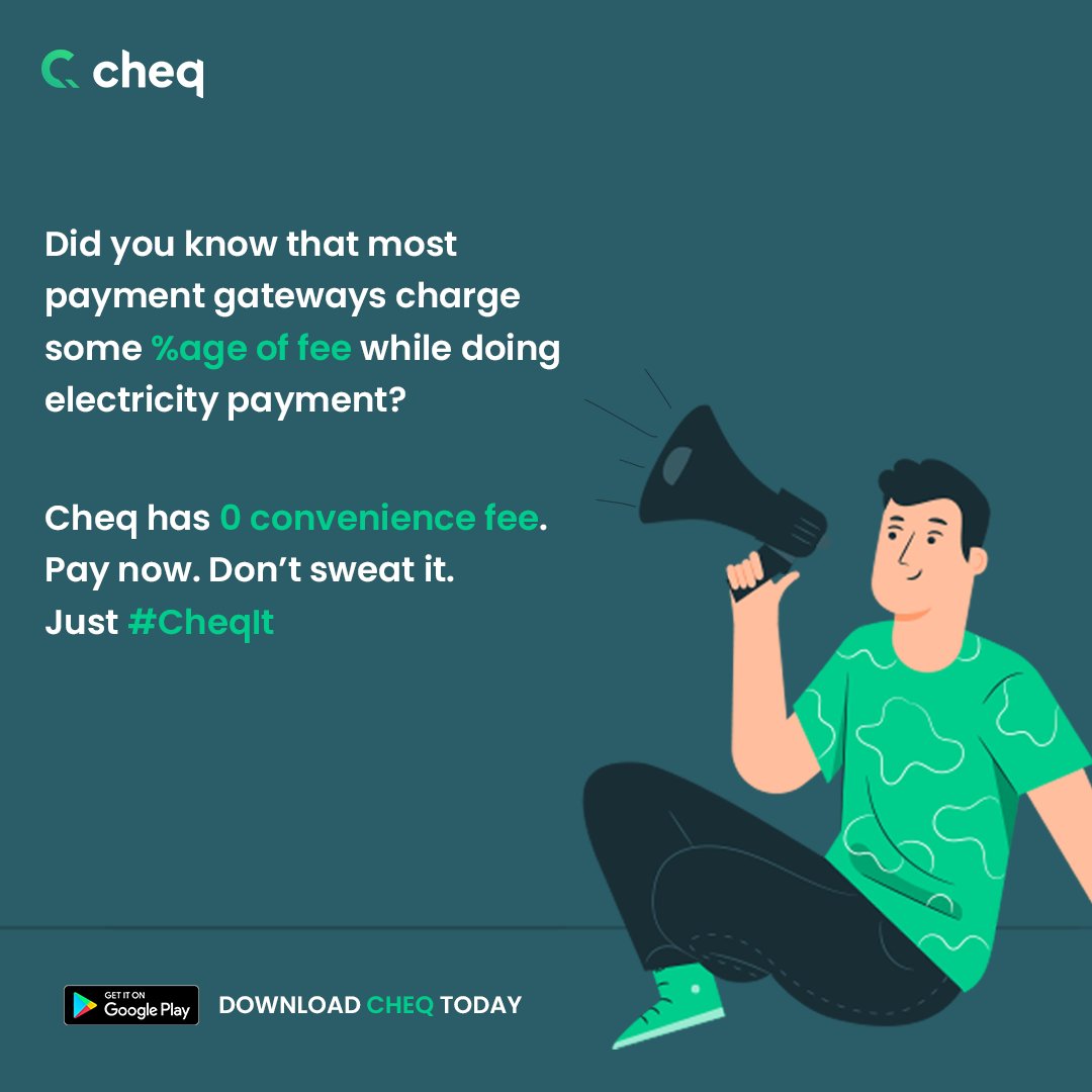 cheqit_'s tweet photo. Are you listening #Bangaloreans? π
Pay your #BESCOM bills β‘οΈ via @cheqit_ and we will make your next bill free! Only 5 Lucky Winners! Hurry up! πΈ
Download @cheqit_ here β
https://t.co/JLRaYRhlOG
#bill_payments #CheqIt #CheqingAccount https://t.co/hQM5DxZh48