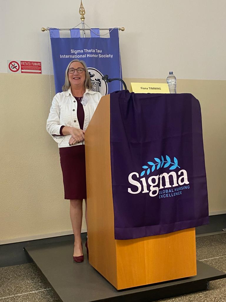 AlphaItalia's tweet photo. Thank you to Prof. Fiona Timmins dor her contribution at our conference.
Supporting the advance nursing practice.
#sigmanurses #sigmaconference #fundamentalsofcare
#importanceofthepatient @RegionSigma @SigmaNursing https://t.co/92FO2LJRzv