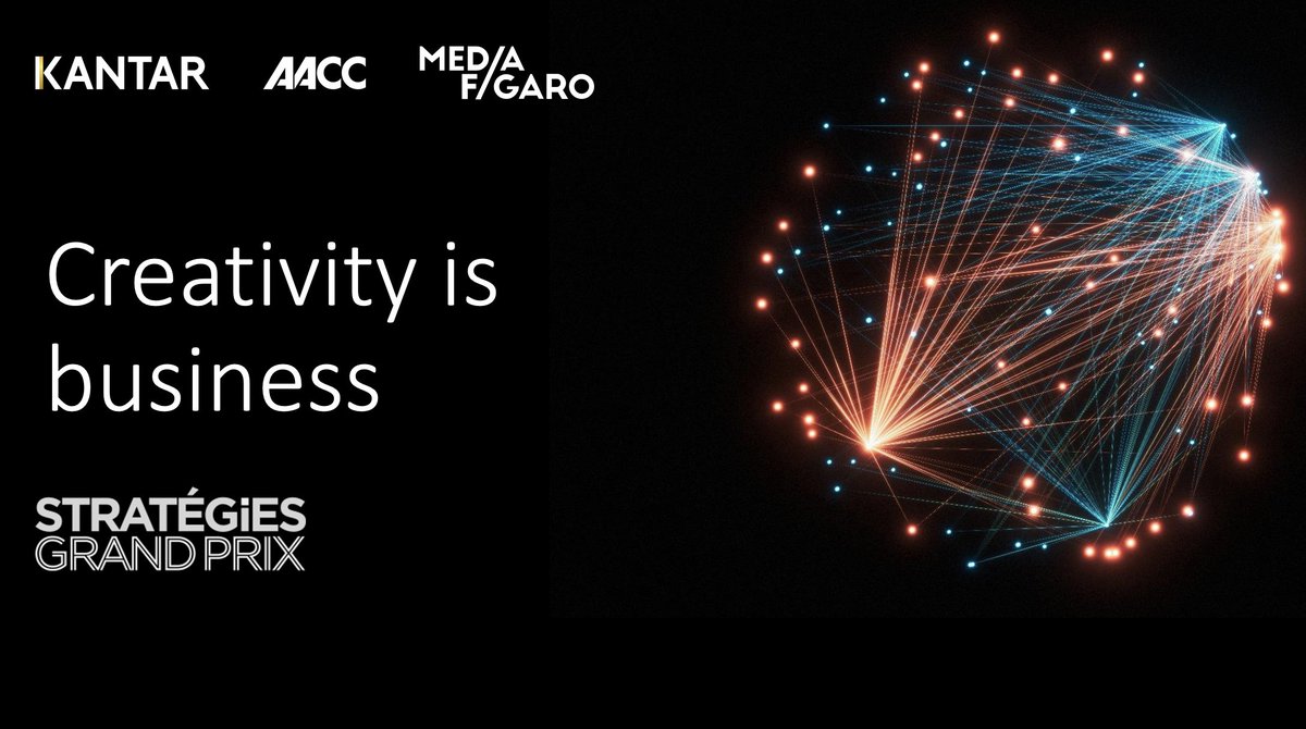 AACClive's tweet photo. C'est prouvé : les campagnes jugées comme créatives génèrent plus de valeur pour les marques ! 

Mesurer l'impact de la créativité sur la performance, telle est l'ambition affichée par @AACClive, @KantarFR   &amp; @MEDIAFIGARO avec #Creativityisbusiness2

🔴https://t.co/FuoQ1qG2Fv https://t.co/A1kfbrAqqY