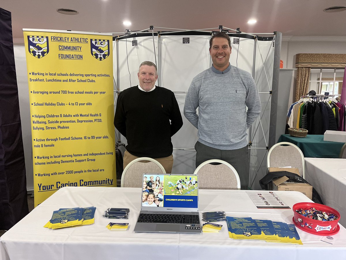 community_FACF's tweet photo. All set up at Brand Yorkshire Event in Harrogate. @brandyorkshire https://t.co/zPbabhGCIL