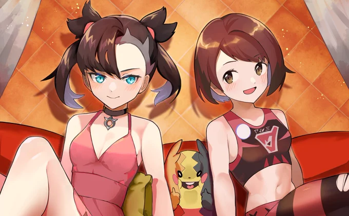 二年前位に描いたポケモン絵を振り返ると割りと今と絵柄違ってて驚く 