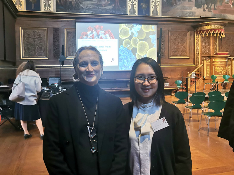 reactgroup's tweet photo. ReAct's @ansjobom and Mengying Ren at the #SocSciAMR  #INAMRSS ➡️Social science and #AMR.
Here at policymaker armchair discussion on how to use evidence to design AMR strategies in countries. Great discussions and learnings! https://t.co/QpACb0m7uc