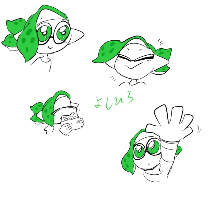 #我イカ 4号よしひろくん。多分ハイカラ方面にいる。 