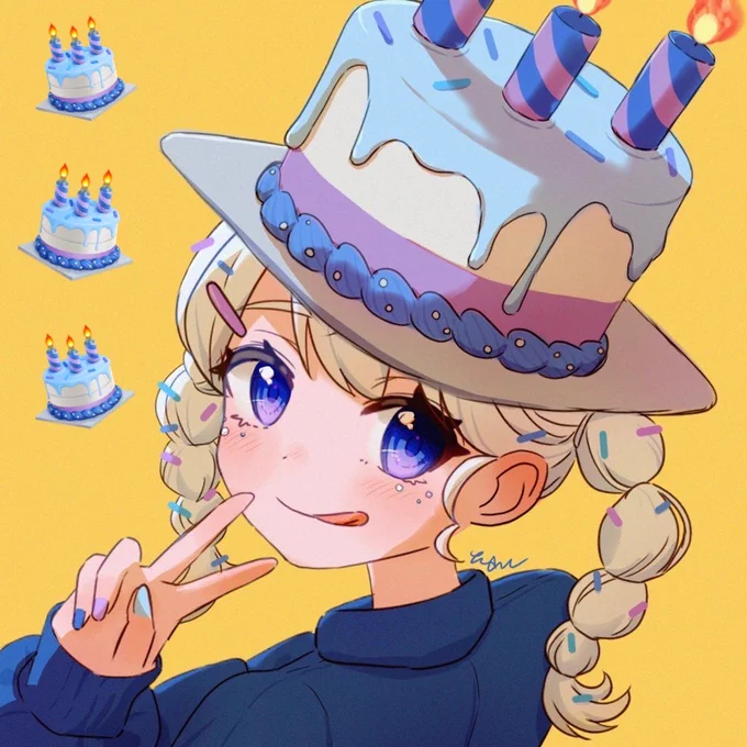 Twitterのケーキ絵文字が可愛い 