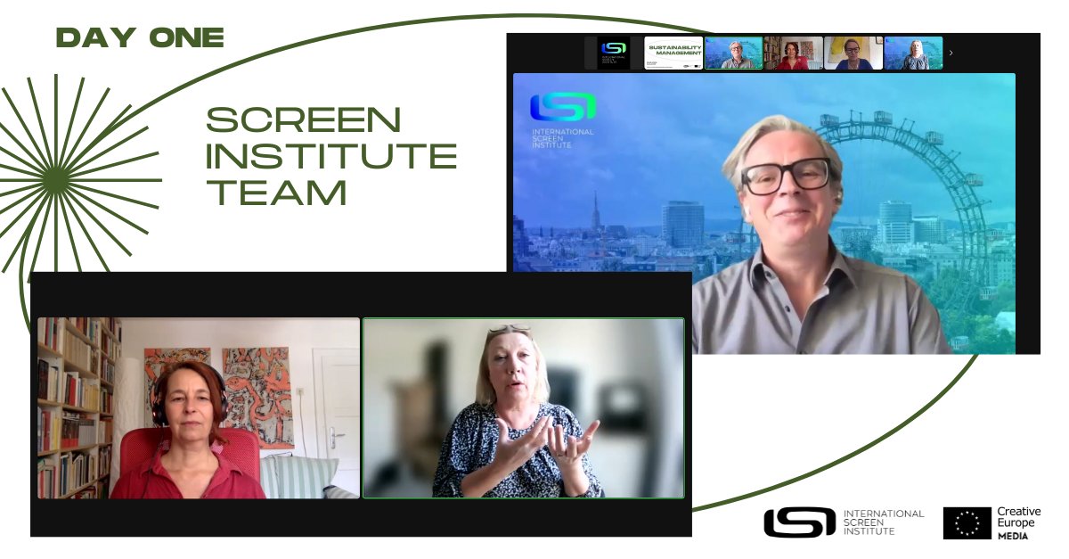 screeninstitute's tweet photo. Today our online Sustainability Management course begins! We can't wait to hear from all our speakers about sustainable ways to work in the screen industry. The #ScreenInstitute team are here this morning to welcome our participants. https://t.co/xPTuzGCPA6